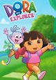 Dora the Explorer joyfully walking with her monkey friend, embodying adventure and learning in a vibrant landscape.