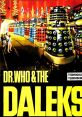 Classic "Doctor Who" poster featuring Daleks in vibrant colors, showcasing iconic sci-fi elements and vintage design.