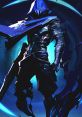 Omen, the stealthy controller from VALORANT, shrouded in darkness with a glowing blue aura and tactical gear.