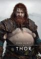 Thor from God of War: Ragnarok, portrayed by Ryan Hurst, features a fierce and detailed character design.
