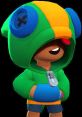 Leon from Brawl Stars sporting a colorful hoodie and gloves, embodying playful charisma and stealthy gameplay.