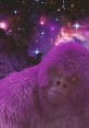Vibrant purple gorilla character set against a cosmic background, inspired by K9 from Gorilla Tag. Playful and eye-catching design.