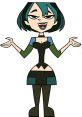 Gwen from Total Drama showcasing her signature style and confident personality in a cartoon scene.