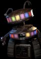 Candy Cadet from Five Nights at Freddy's, showcasing colorful lights and a vintage robotic design, ready for adventure.