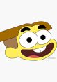 Cheerful character from Cricket Green cartoon, featuring big eyes and a bright smile, representing fun and adventure.