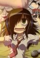 Tomoko Kuroki from WataMote, surrounded by headphones and anime memorabilia, expresses intense emotions in her room.