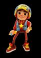 Jack from Subway Surfers, wearing a stylish cap and holding a spray can, exuding cool urban vibes.