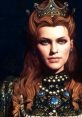 Regal portrait of Anna Henrietta from Witcher 3, featuring her elegant crown and intricate royal attire.