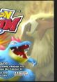 Colorful artwork featuring Totodile and a legendary Pokémon from Pokémon Stadium on N64, capturing the game's excitement.