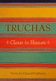 Cover of 'Truchas: Closer to Heaven' by Chantal Guillemin, highlighting vibrant stripes and poetic themes.