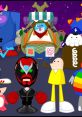 ubs from Homestar Runner stands among colorful characters, showcasing a whimsical scene filled with vibrant personalities.