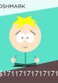 Butters from South Park with his signature blonde hair, cheerful expression, and playful demeanor.