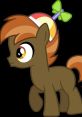 Brown pony character with a playful propeller hat, embodying spirit and fun in the Button Mash universe.