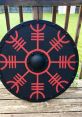 Viking shield Library The first that fills the air is that of a Leather Viking Shield being hit by a sharp Messer. The