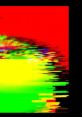 Abstract digital artwork featuring vibrant colors, red, green, and yellow, showcasing dynamic visual patterns.