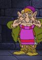 Gnorris from I.M. Meen, a quirky character with a mischievous grin, stands in a dark dungeon setting.