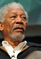 Morgan Freeman speaking at an event, showcasing his wisdom and charisma, engaging with the audience. Acento Latino presence.