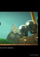 Newton from LittleBigPlanet 3 presents a whimsical scene with light bulbs, gears, and colorful backgrounds.