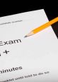 Test 11 exam paper with instructions, a sharpened yellow pencil beside it, ideal for academic assessment.