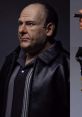 Detailed close-up of a Tony Soprano figure from the Latin America version, showcasing realistic features and attire.