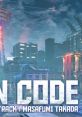 Master Detective Archives: Rain Code original track by Masafumi Takada showcases a vibrant, futuristic cityscape.