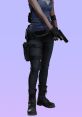 Jill Valentine in tactical gear from Resident Evil 3: Remake, ready for action with a handgun and combat-ready attire.