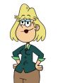 Rita Loud, the caring mom from The Loud House, poses confidently in her signature green outfit.