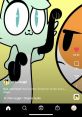 Slushi from Chikn Nuggit playfully celebrates with expressive animation and vibrant colors. Perfect for fans of cute cartoons!