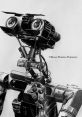 Detailed sketch of Johnny 5 from Short Circuit, showcasing his robotic features and expressive eyes.