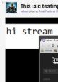 Twitch stream featuring user vekien playing Final Fantasy XIV with chat saying "hi stream." Engaging streaming responses.