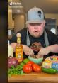 Chef Adam Libby preparing ingredients with Cholula sauce, tomatoes, and onions for a fun cooking session in "Adam Is Cool And Stuff.