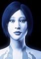 Cortana (Halo, Español Latino) model, showcasing detailed facial features and iconic blue theme in a digital redesign.