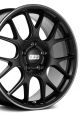 S black alloy wheel with a sleek design, ideal for high-performance vehicles and motorsport enthusiasts.