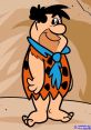 Fred Flintstone, the iconic cartoon character, smiling in his signature orange caveman outfit with a blue tie.