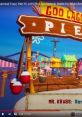 Mr. Krabs in "Goo Lagoon Pie" scene from SpongeBob: Battle for Bikini Bottom, showcasing vibrant carnival atmosphere.