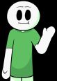 TimTom character waving in a green shirt, showcasing a playful and friendly cartoon style, perfect for animated content.