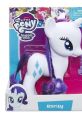 Rarity from My Little Pony, Latin American Spanish version, featuring her iconic purple mane and stylish design.
