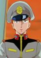 Matilda Ajan in a military uniform, exuding confidence against a vibrant sunset backdrop. Iconic anime character portrayal.