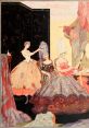 Elegant ladies in lavish 19th-century gowns prepare for a gathering, reflecting the charm of the "TalesFromFerius" era.