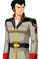 ight Noa in military uniform, showcasing his leadership and determination in the Gundam franchise.