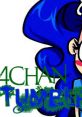 Colorful cartoon character with blue hair, holding a drink, featuring "4chan" and "Tumblr" text, showcasing internet culture.