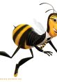 Adam Flayman, the stylish bee from BEE MOVIE, showcases a dynamic pose with a playful expression and a striped outfit.