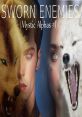 Cover art for "Sworn Enemies" by OLALEYE DEBORAH, featuring mystical wolves and intense character portraits.