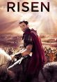 Risen movie poster featuring a Roman soldier on horseback, set against a dramatic backdrop, highlighting themes of faith and resurrection.