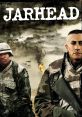 Jarhead movie poster featuring soldiers in military gear against a war-torn background, capturing the essence of combat.