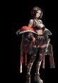 Dynamic portrayal of Crow from Goddess of Victory: Nikke, showcasing edgy style and powerful presence with tactical gear.