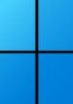 Windows 11 21H2 logo featuring a blue background with a four-part grid design for modern operating system branding.