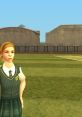 Karen Johnson, a key character in Bully, standing in a schoolyard setting, showcasing her signature green uniform.