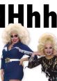 Trixie Mattel and Katya Zamolodchikova pose playfully, embodying the fun and humor of "UNHhhh" with bold fashion.