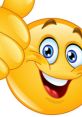 Cheerful thumbs-up emoji with a big smile, perfect for conveying positivity and support at Northside Middle.